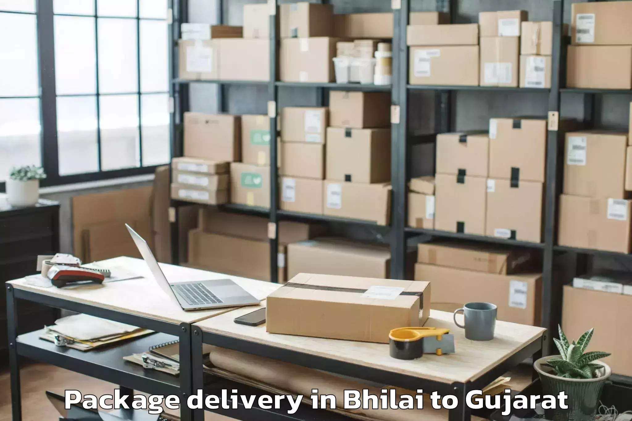 Trusted Bhilai to Sikka Package Delivery